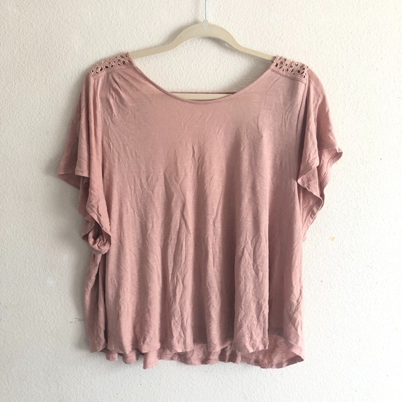 Forever 21 Tops - Forever 21+ blush tee size 2X